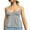 Gray, variant on Women Floral/Plaid Print Cami Top Y2k Spaghetti Strap Lace Grunge Button Down Tie Back Tank Top