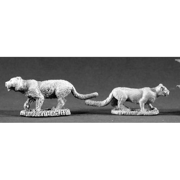 reaper miniatures ferocious felines #02198 dark heaven legends unpainted metal