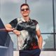 thumbnail image 4 of Fotbe Red Black Ink Style Bald Eagle Camiseta Polo de Golf para Hombre con Estampado – Camisa Deportiva Transpirable con Cuello Abotonado-XX-Large, 4 of 6