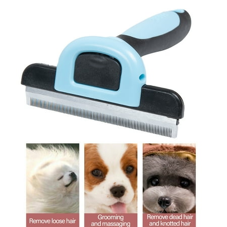 Coastal Shedding Blade - Pet Grooming Brush Comb Pet Hair Remover Cat Hair Shedding Tool with Stainless Steel Trimming Blade