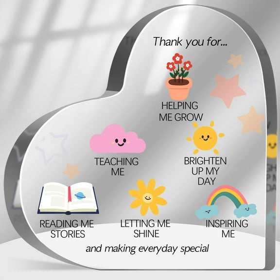 Teachers Appreciation Gifts, Thank You Gifts, Thank You for Helping Me Grow Sign for Teacher Mentor, Inspirational Keepsake Table Desk Plaque