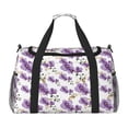 thumbnail image 1 of Disketp Orchids Flowers Bolsa de Viaje Tipo Duffle, Bolso de Mano para Fin de Semana para Mujer, Bolsa de Gimnasio Ligera para Hombre, Esencial para Viajes, 1 of 7