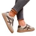 thumbnail image 5 of HTHLVMD Rétro Espadrilles à Rayures, Espadrilles Décontractées pour Femmes, Chaussures de Sport en Suède, Espadrilles Rétro à Semelle en Caoutchouc pour Femmes Espadrilles Mode Décontractées Chaussures de Marche Rétro - Semelle en Caoutchouc Tennis Décontracté - Espadrilles Antidérapantes, Beige 8.5, 5 of 5