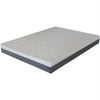Pemberly Row 8" Gel Memory Foam Mattress Twin in White/Dark Gray