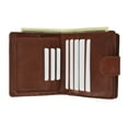 thumbnail image 4 of Heiress Ladies Cadex Leather ID Card Holder Wallet with Snap Button Closure 506 CF, 4 of 7