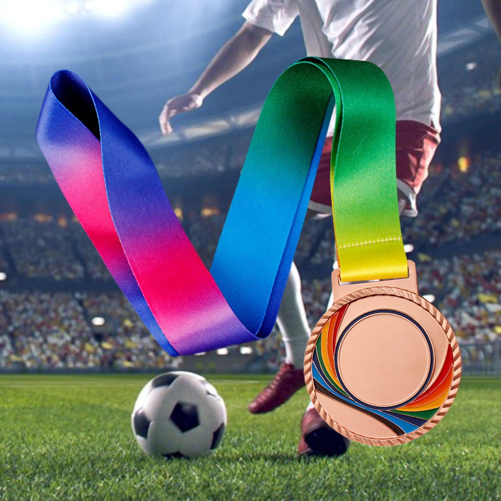 harayaa 4x Award Medal with Neck Ribbon Zinc Alloy 1ST 2ND 3rd Prizes Winner Medal Trophy Medal for Parties Softball Events Kids Adults