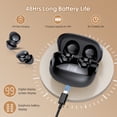 thumbnail image 5 of Sleep Earbuds Bluetooth 5.4 in Ear Light-Weight Headphones with Sleep Mode and White Noise, 48H Mini Sleep Ear Buds Small Design for Side Sleepers, Clear Calls, Sleep Earphones for Relaxing/Focus, 5 of 7