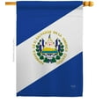 thumbnail image 2 of Breeze Decor 08151 El Salvador 2-Sided Vertical Impression House Flag - 28 x 40 in., 2 of 2
