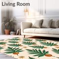 thumbnail image 2 of ODIKA 4'x6' Machine Washable Non-Slip Area Rug, Pine Branch Print Yuletide Bathroom Accessories Evergreen Style High Traffic Rug with Pad, Green, 638548, 2 of 8