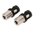 thumbnail image 2 of 2Pcs LED Bulb 120W 1500LM BA15S 1156 Super Bright 12?24V Universal Signal Reverse Lamp Bulb for Car SUV Truck RV Yellow Light 3000K, 2 of 5