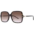 thumbnail image 1 of Gu-cci GG1448SA 002 Lunettes de Soleil pour Femmes Havana/marron Forme Carrée 59mm, 1 of 14