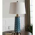 thumbnail image 1 of Uttermost Delavan Rouille Bleu Lampe de Table, 1 of 2