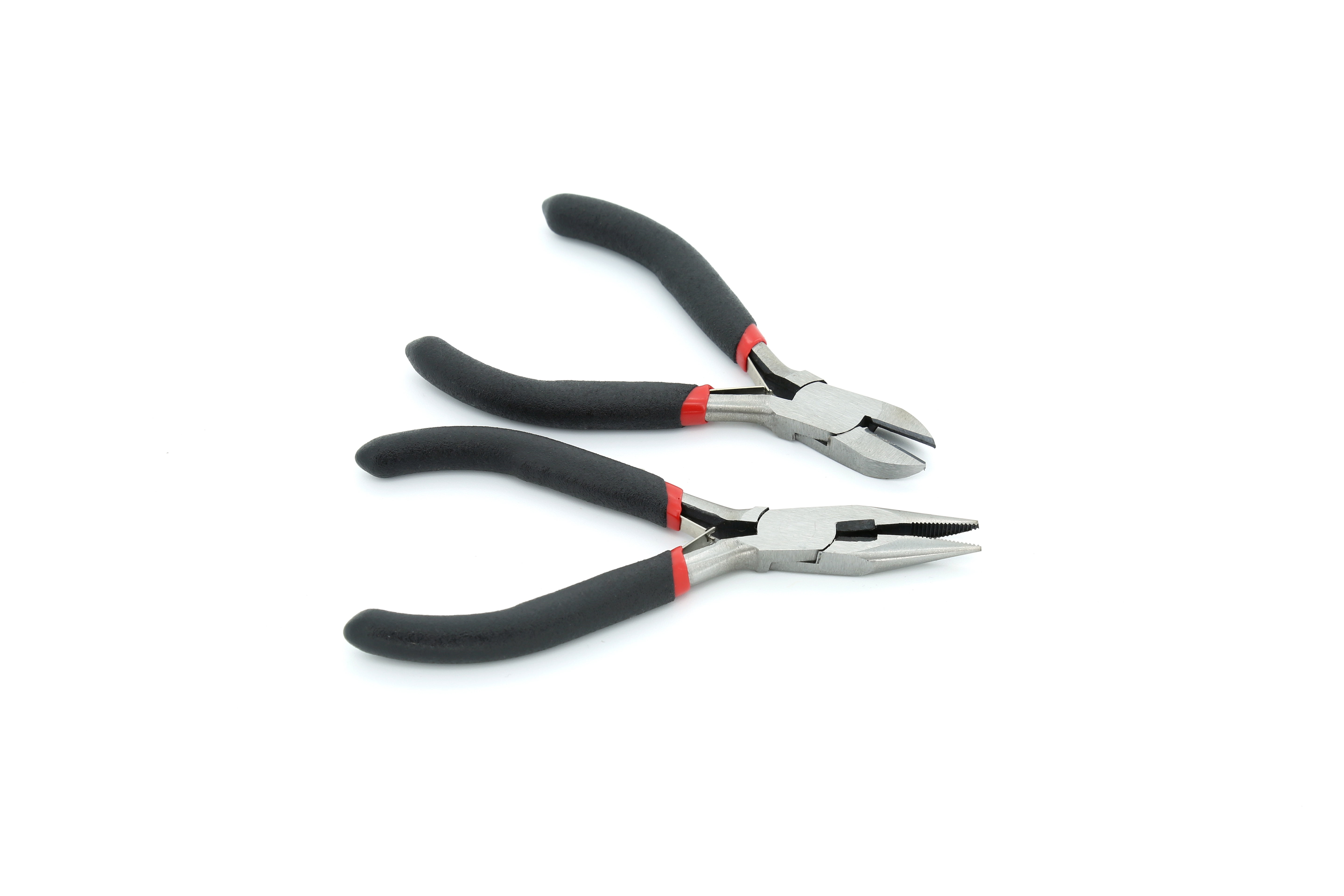 Hyper Tough 2 Piece Mini Long-Nose and Diagonal Pliers Set