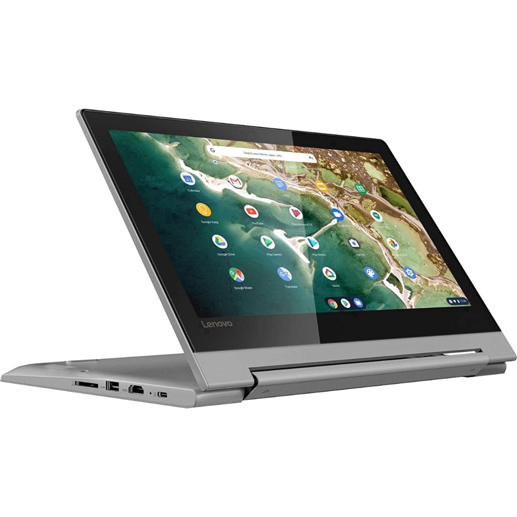 Lightweight Lenovo 11.6" Touch Screen Chromebook Flex 3 11" MTK 2-in-1 - MediaTek MT8173C - 4GB Memory - 32GB eMMC Flash Memory - Platinum Grey