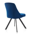 thumbnail image 5 of Furniture of America Waine Tufted Accent Chairs - Set of 2, Blue, 5 of 12