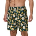 thumbnail image 2 of Balery Bear Sunflower Mens Swim Trunks Swim Shorts for Men Quick Dry Inseam Beach Shorts with Compression Liner Pocket-Medium, 2 of 9