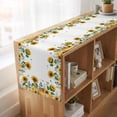 thumbnail image 6 of Table Runners 70 Inches Long Dress Scarves, Eucalyptus Leaves Farmhouse Coffee/Dining/Kitchen Table Decor, Holiday Table Runner, Sunflowers Spring Watercolor Country Floral Bee 13x70 Inch, 6 of 9