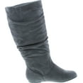 thumbnail image 6 of TOP Moda Data-1 Women's Shoes Cute & Comfort Round Toe Flat Heel Slouchy Mid Calf Boot, 6 of 7