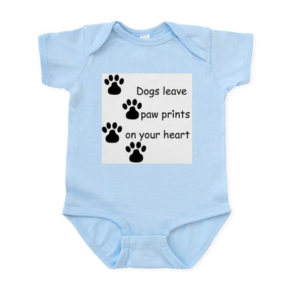 CafePress - Dog Prints Infant Bodysuit - Baby Light Bodysuit, Size Newborn - 24 Months