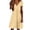 Yellow, variant on Lenpel Womens Summer Boho Dresses Fashion Eyelet V Neck Short Sleeve Knee Length Sundresses Casual Loose Dresses