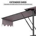 thumbnail image 4 of M optimized Grill Gazebo, 5x8ft Double Layer BBQ Gazebo, Outdoor BBQ Waterproof Patio Canopy Tent Extra Shadow with Double Sided Awning, 4 of 7