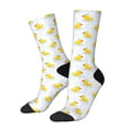 thumbnail image 1 of Fotbe Yellow Rubber Duck Calcetas Largas con Estampado para Hombre y Mujer – Calcetas de Compresión Transpirables y Elásticas, Viajar y Uso Diario Talla 5-11, 1 of 6