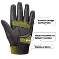 thumbnail image 4 of Guantes de moto ILM de piel de cabra con nudillos rígidos, 4 of 9