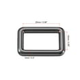 thumbnail image 2 of Unique Bargains 25x15mm Rectangle Buckles Zinc Alloy Black 8Pack, 2 of 5
