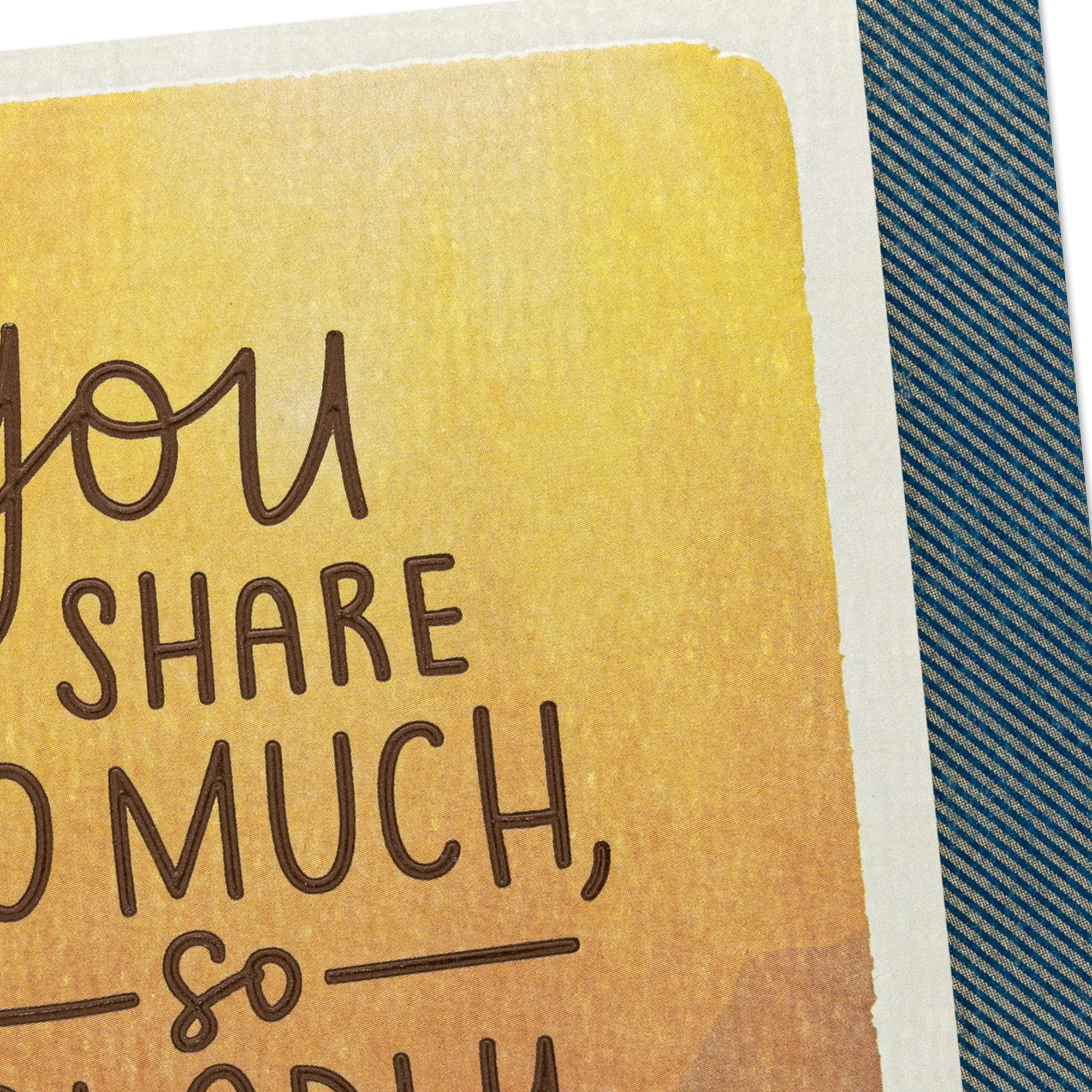 Hallmark Romantic Birthday Card for Him (You Share So Much)