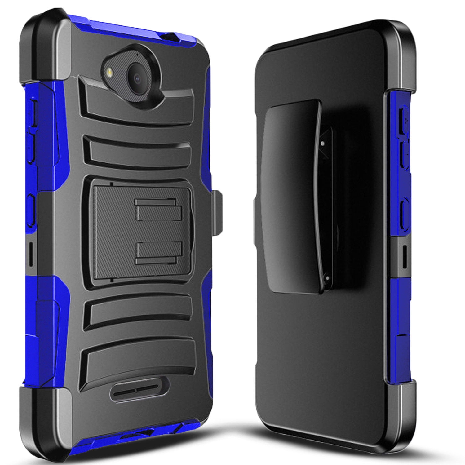 Alcatel Tetra Phone Case, Dual Layers Holster] And BuiltIn