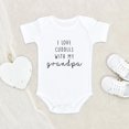 thumbnail image 2 of Grandpa Announcement Onesie Grandpa Baby Onesie I Love Cuddles With My Grandpa Baby Onesie Cute Baby Onesie Baby Shower Gift, 2 of 5