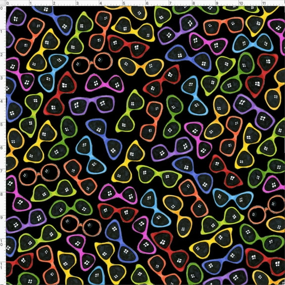 Shades Black Fabric Yard