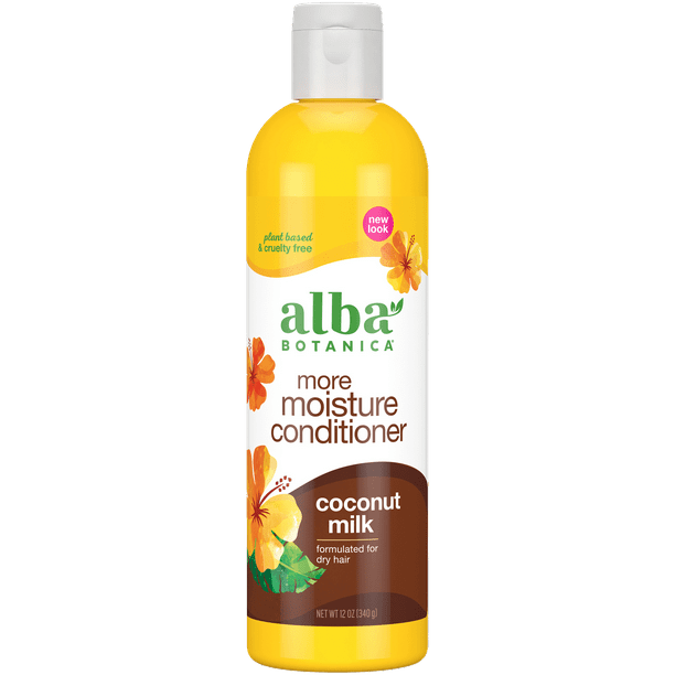 Alba Botanica More Moisture Conditioner, Coconut Milk, 12 fl. oz