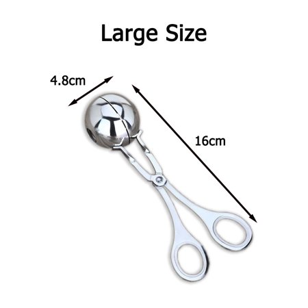 

Kitchen Newbie Meatball Maker Toolor Stainless Steel Stuffed Meatball Clip DIY Fish Meat Rice Ball M