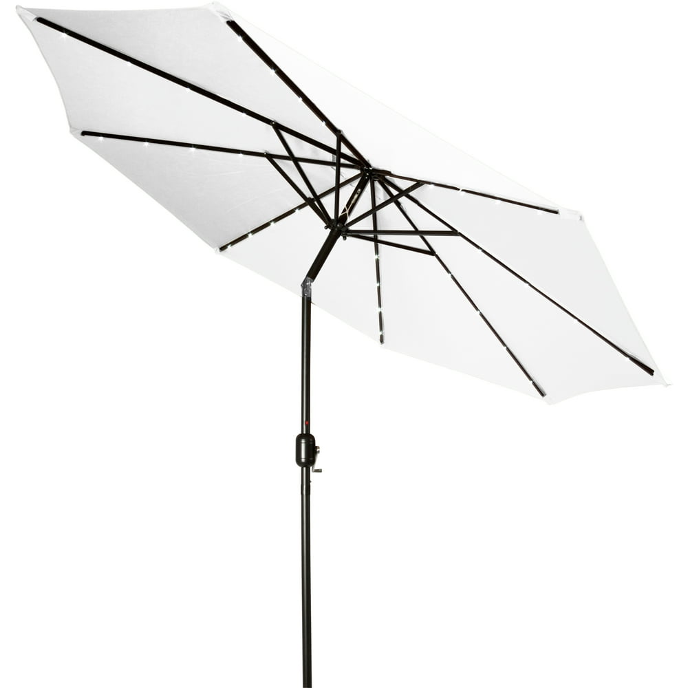 Trademark Innovations Deluxe SolarPowered LED Lighted Patio Umbrella