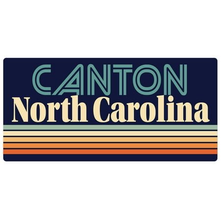 

Canton North Carolina 5 x 2.5-Inch Fridge Magnet Retro Design