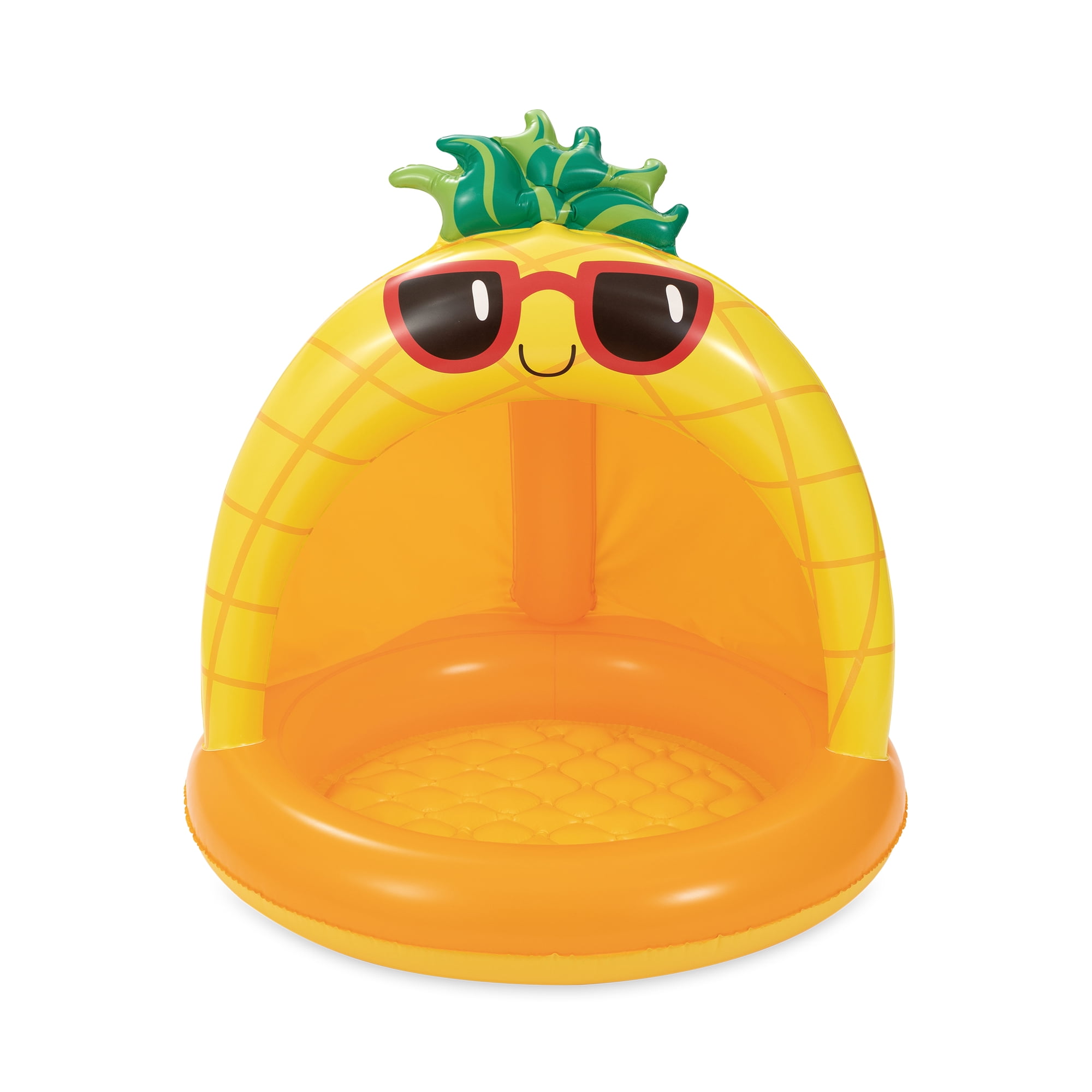 Play Day Inflatable Pineapple Shade Pool, Orange, Ages 1-3, Unisex