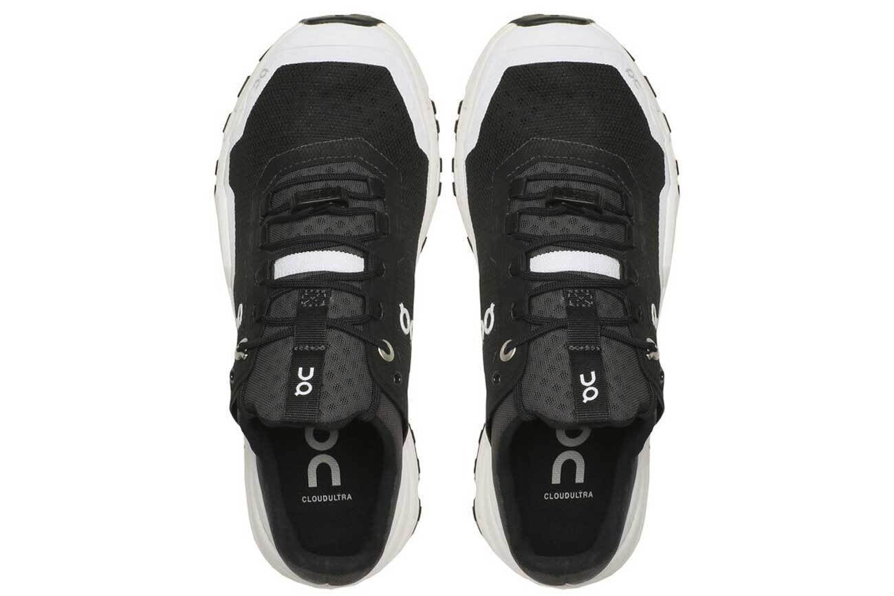 On Running Women's Cloudultra Sports Sneakers, Black/White