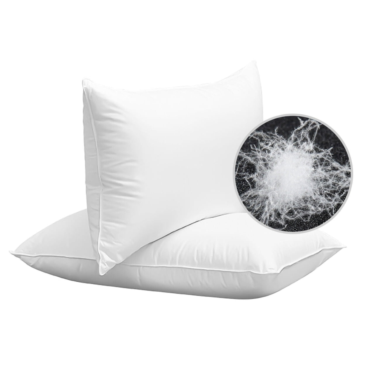 Luxury Bed Pillow Soft Goose Down Feather Pillow for Sleeping Home