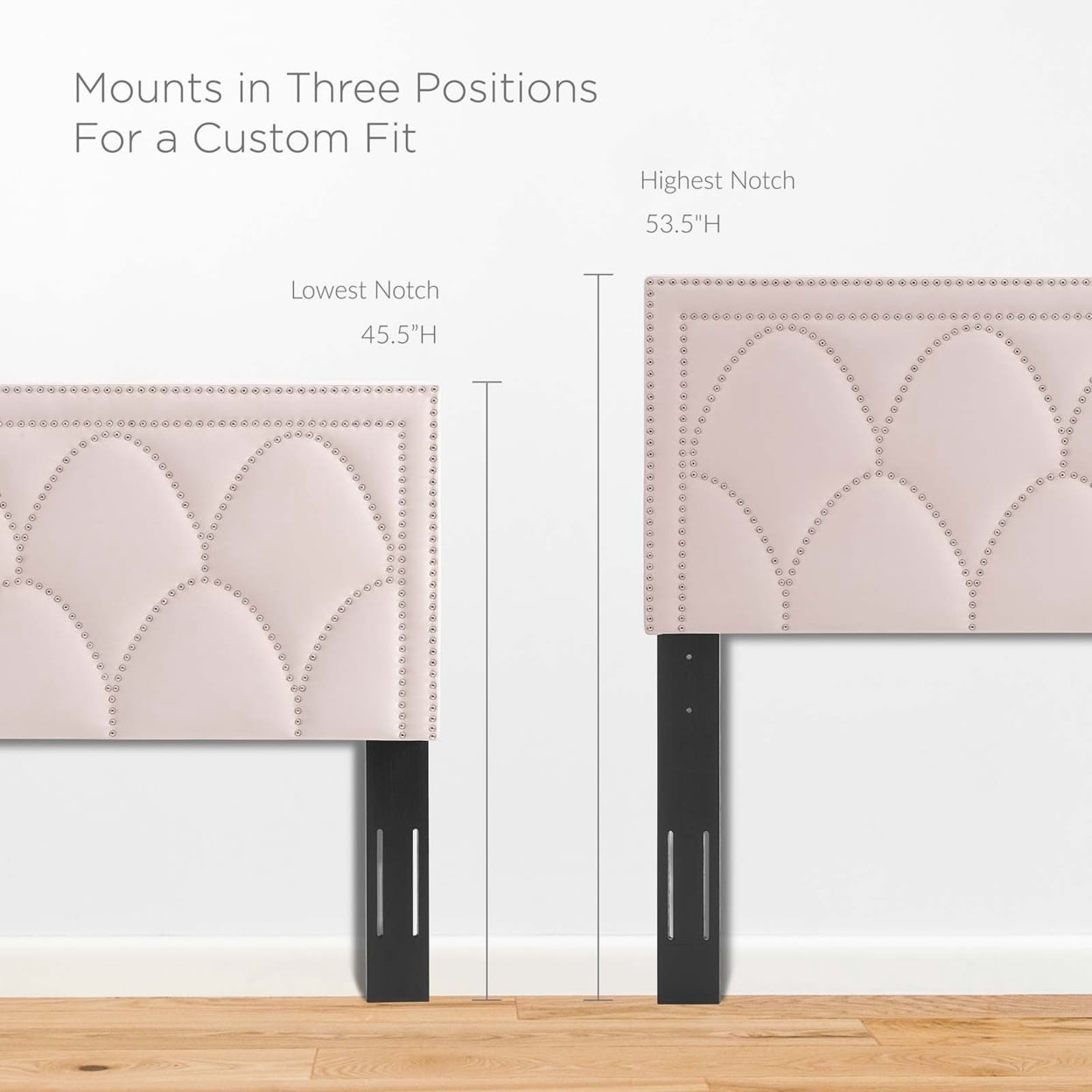 Greta Performance Velvet King California King Headboard Pink