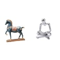 thumbnail image 1 of Figura de caballo,Figura de caballo Escultura animal coleccionable,Figura de pensador abstracto,Estatua de pensador abstracto,decoración para el hogar,Figura humana decorativa para, 1 of 8