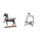 thumbnail image 1 of Figura de caballo,Figura de caballo Escultura animal coleccionable,Figura de pensador abstracto,Estatua de pensador abstracto,decoración para el hogar,Figura humana decorativa para, 1 of 8