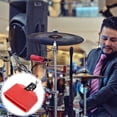 thumbnail image 1 of FONDOTIN Professional Drum Kit Cowbell Red PVC Material Practical Percussion Accessory, 1 of 8
