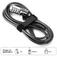 thumbnail image 2 of 4 Digit Combination Computer Laptop Steel Wire Coded Lock Security Anti Theft Lock, 2 of 3
