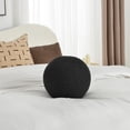 thumbnail image 4 of 9 inch Boucle Ball Throw Pillow Nordic Round Toss Pillow Detachable Sphere Shaped Decorative Pillow for Couch, Sofa, Bedroom (Black, 9 inch), 4 of 6
