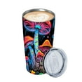 thumbnail image 2 of JEUXUS  Mushroom 20oz Tumbler with Lid and Straw | Double Wall Insulated Stainless Steel Tumbler | Cute Travel Mug | Perfect Christmas Birthday Gift for Women and Mushroom Lovers, 2 of 7