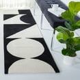 thumbnail image 2 of SAFAVIEH Rodeo Drive Eliza Abstract Runner Rug, Ivory/Black, 2'3" x 8', 2 of 8