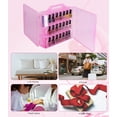 thumbnail image 2 of Estuche organizador de esmaltes de uñas DreamGenius para 48 botellas, color rosa, 2 of 8