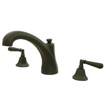 Kingston Brass KS4325HL Roman Two-Handle Deck Mount Roman Tub Faucet, Oil Rubbed Bronze