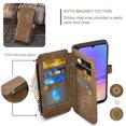 thumbnail image 4 of Asuwish Compatible with Samsung Galaxy A05 Wallet Phone Case and Tempered Glass Screen Protector Faux Leather Flip Credit Card Holder Stand Zipper Slot Folio Purse Cell Cover for Ao5 A 05 Women Brown, 4 of 5